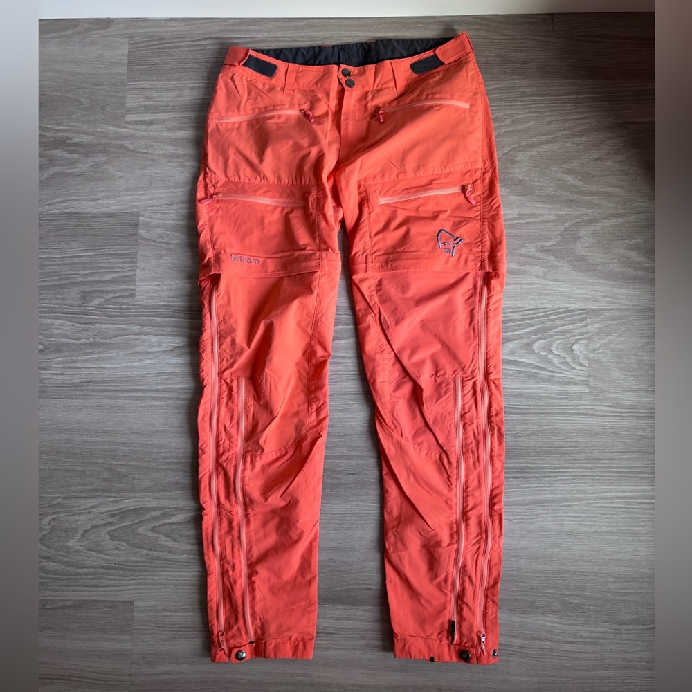 NORRONA Bitihorn Zip Off Pants Size M Orange